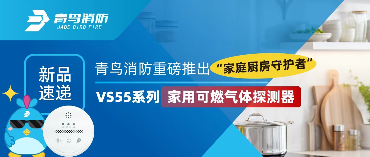 新品速遞 | 青鳥消防重磅推出“家庭廚房守護者”——VS55系列家用可燃氣體探測器